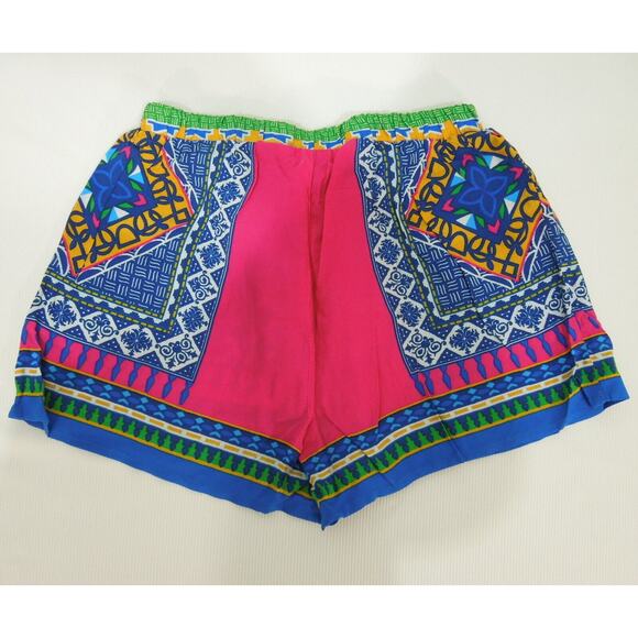 FLYING TOMATOE A'GACI Color Printed S SMALL Rayon Shorts - Picture 6 of 6